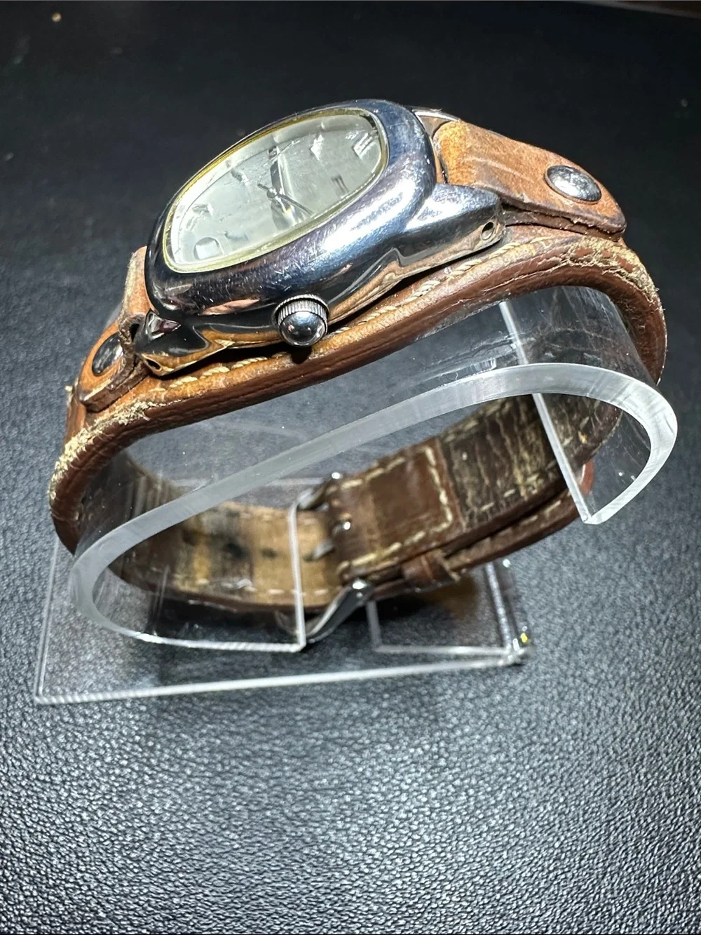 Fossil Brown Leather Strap Women's Watch with Silver-Tone Case